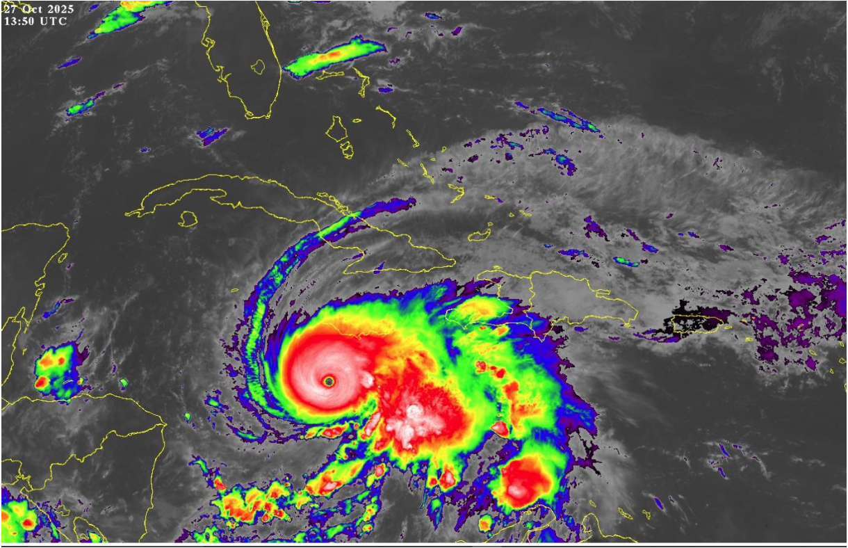a satellite image of a hurricane