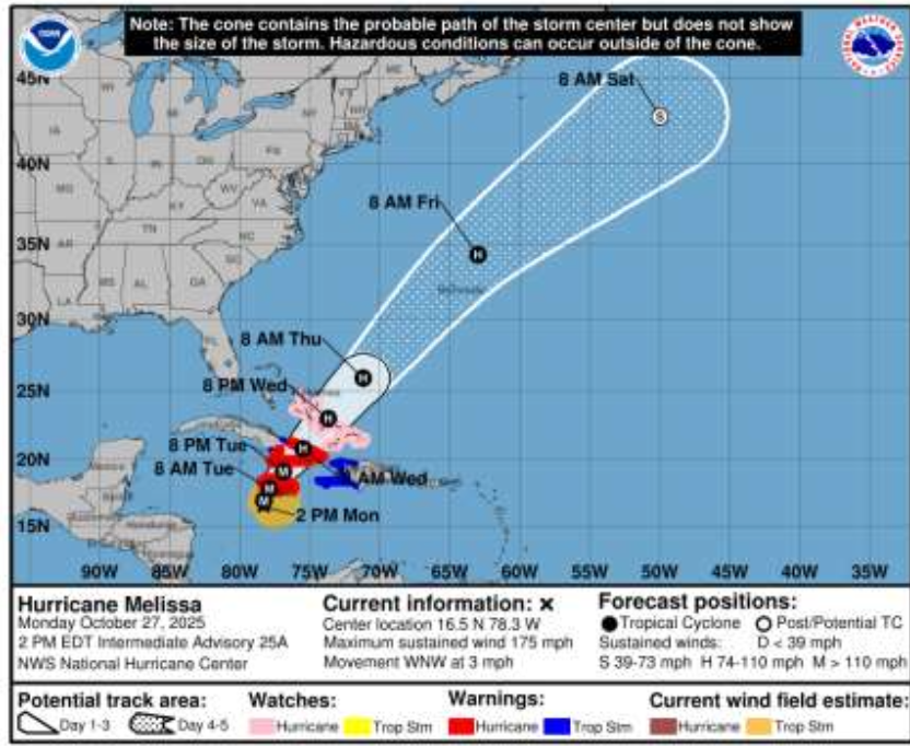 a map of a hurricane