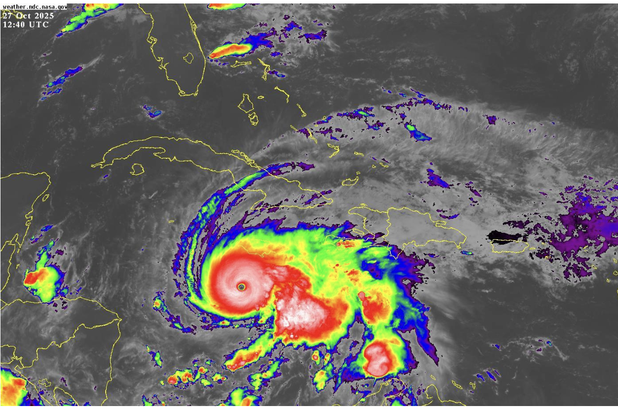 a satellite image of a hurricane