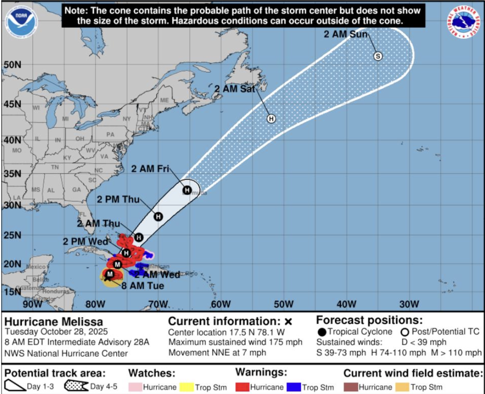 a map of a hurricane
