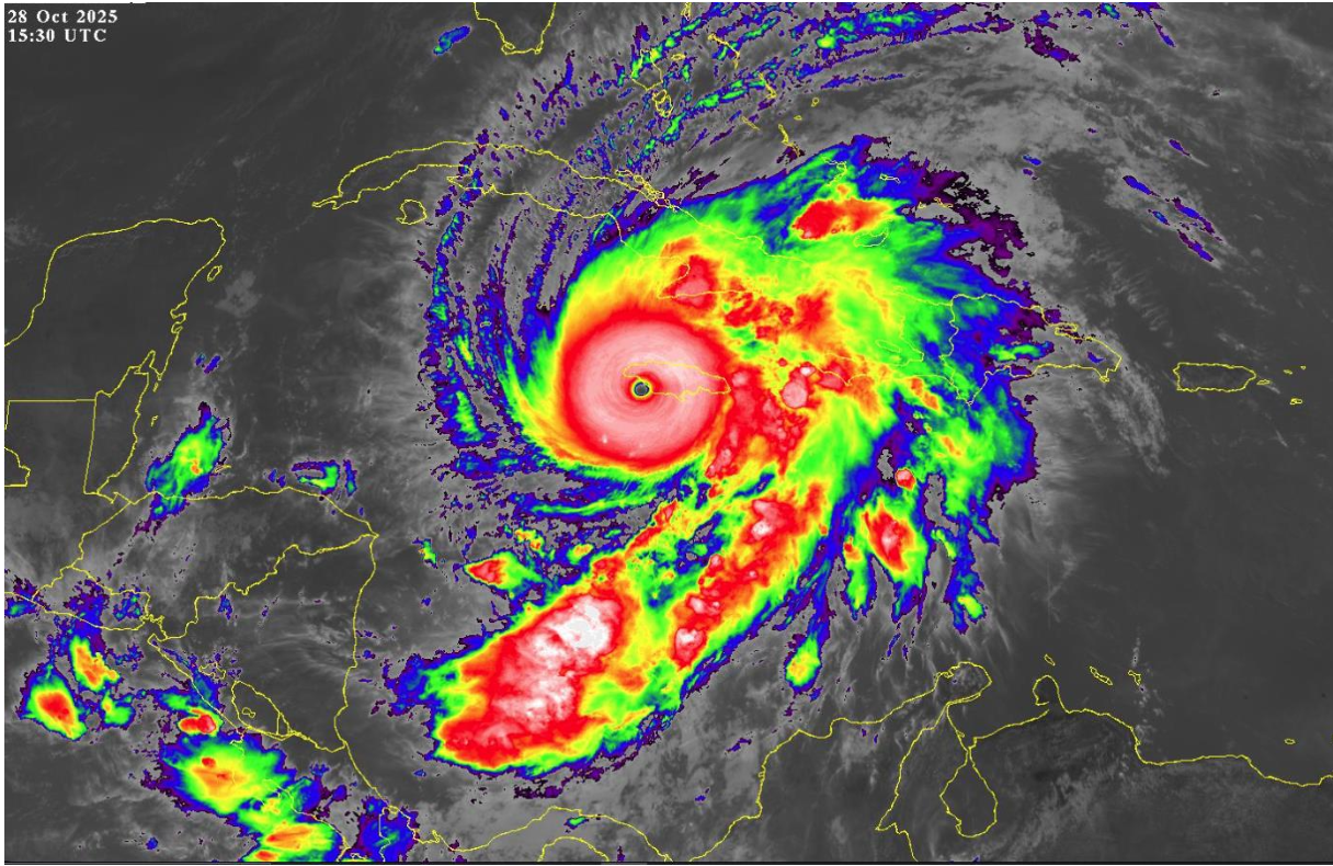 a satellite image of a hurricane